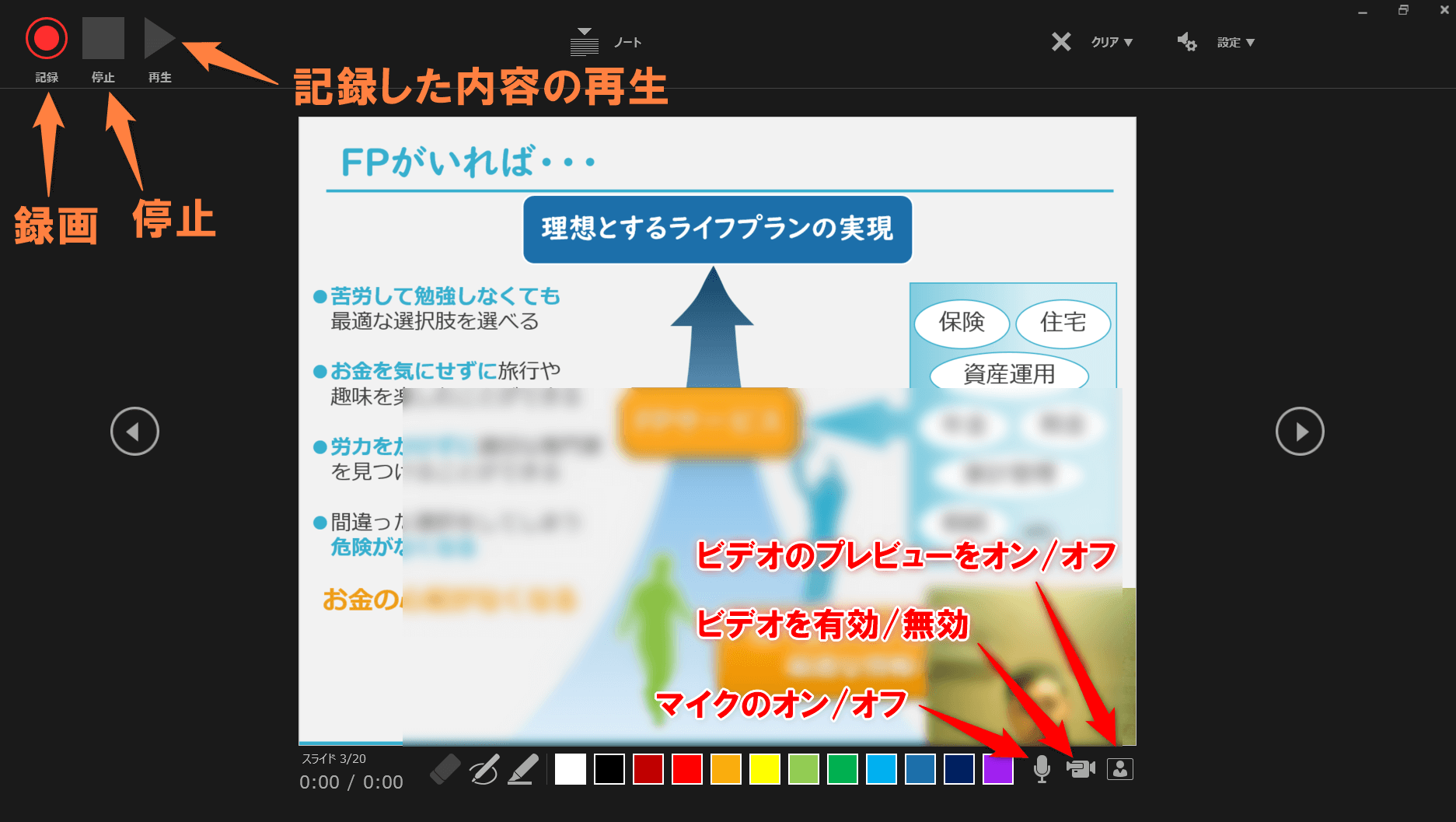 パワーポイントでの動画の作り方２